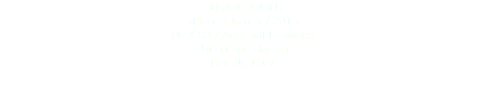 SUSAN JANSER «Blanc + Noir l» / 2015 80 X 80 / Acryl auf Leinwand datiert und signiert Ref. Nr. 1507