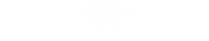 SUSAN JANSER Original O. T. / 2015 70 X 70 / Acryl auf Leinwand datiert und signiert Ref. Nr. 1506 