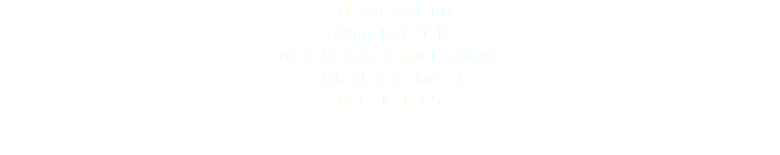 SUSAN JANSER «White II» / 2015 70 X 70 / Acryl auf Leinwand datiert und signiert Ref. Nr. 1508 